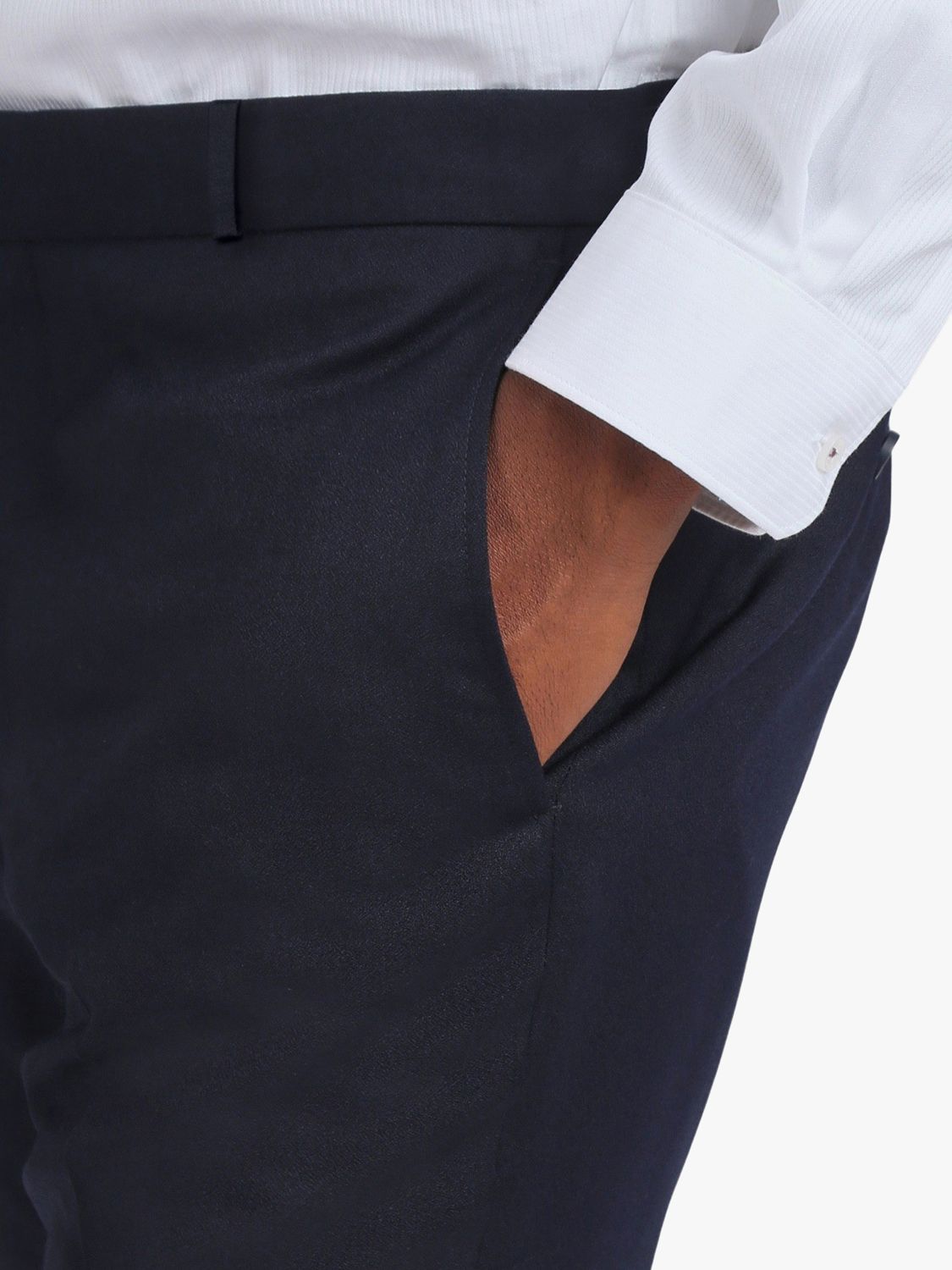 Buy Ted Baker Brook Tuxedo Slim Fit Trousers, Navy Online at johnlewis.com