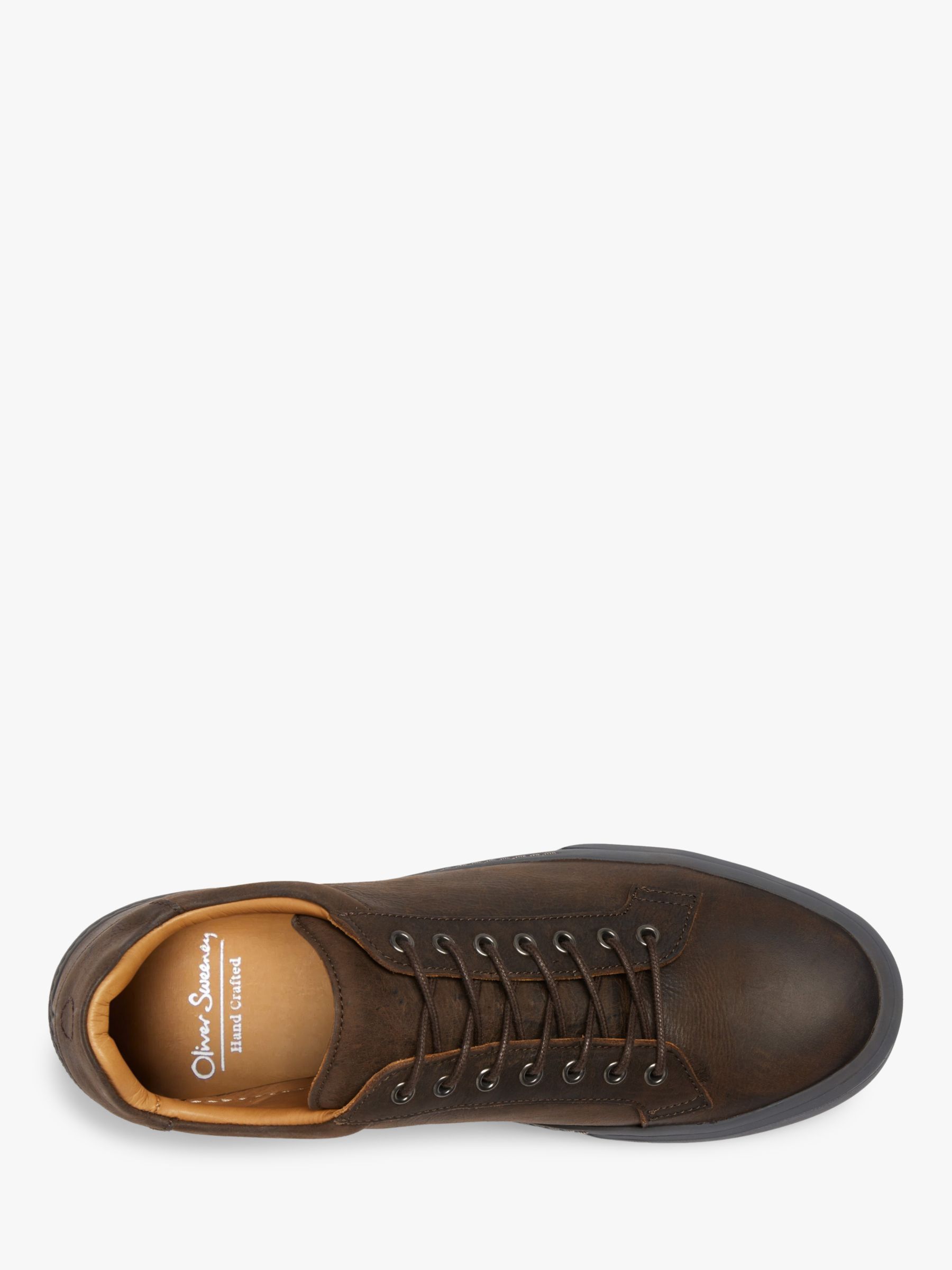 Oliver Sweeney Penacova Leather Lace Up Trainers, Brown, 7