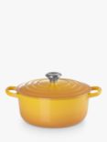 Le Creuset Signature Cast Iron Round Casserole, Nectar