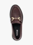 Dune Gallagher Flatform Leather Loafers, Burgundy