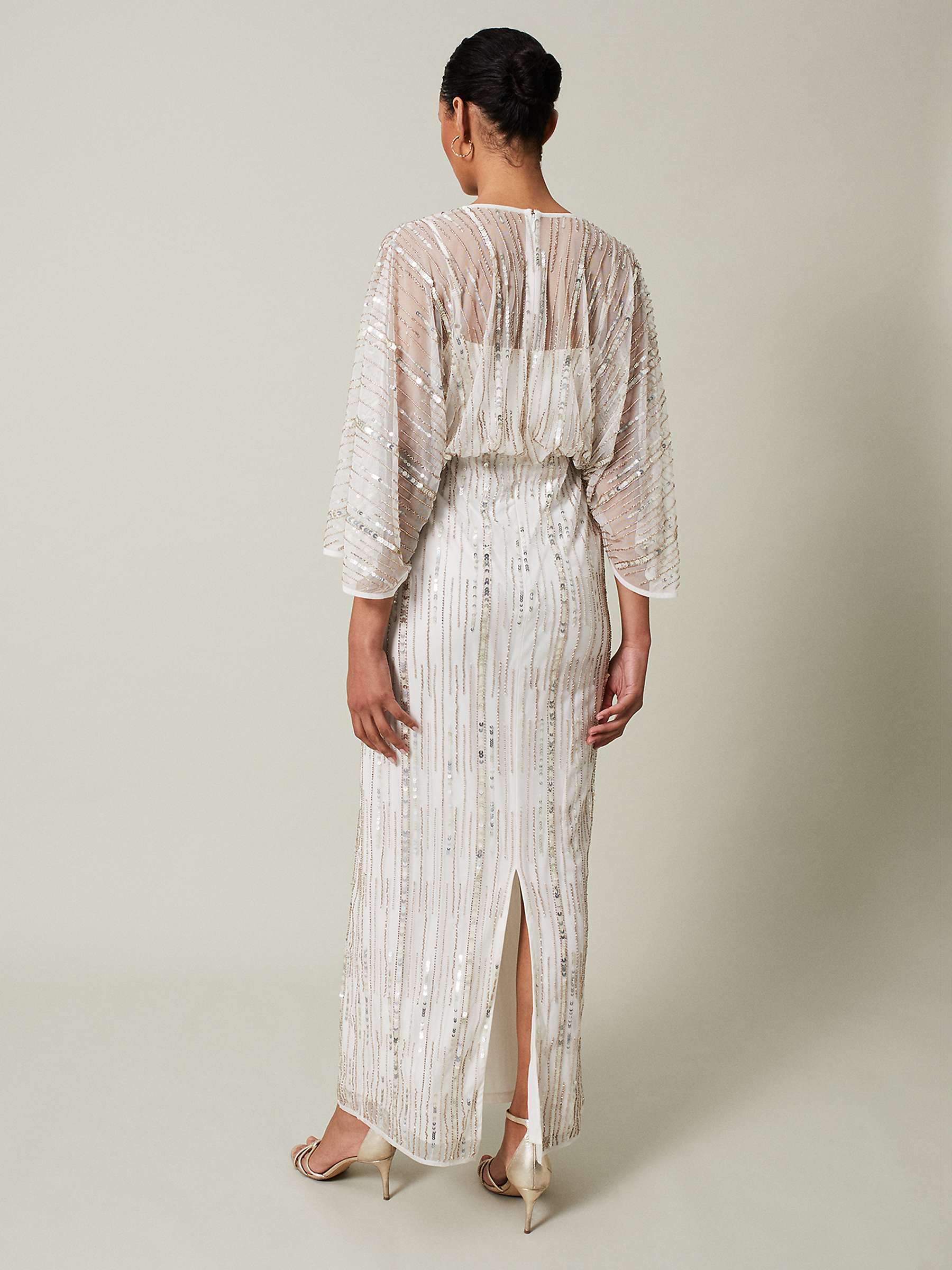 Buy Phase Eight Melanie Embellished Dress, Ivory Online at johnlewis.com