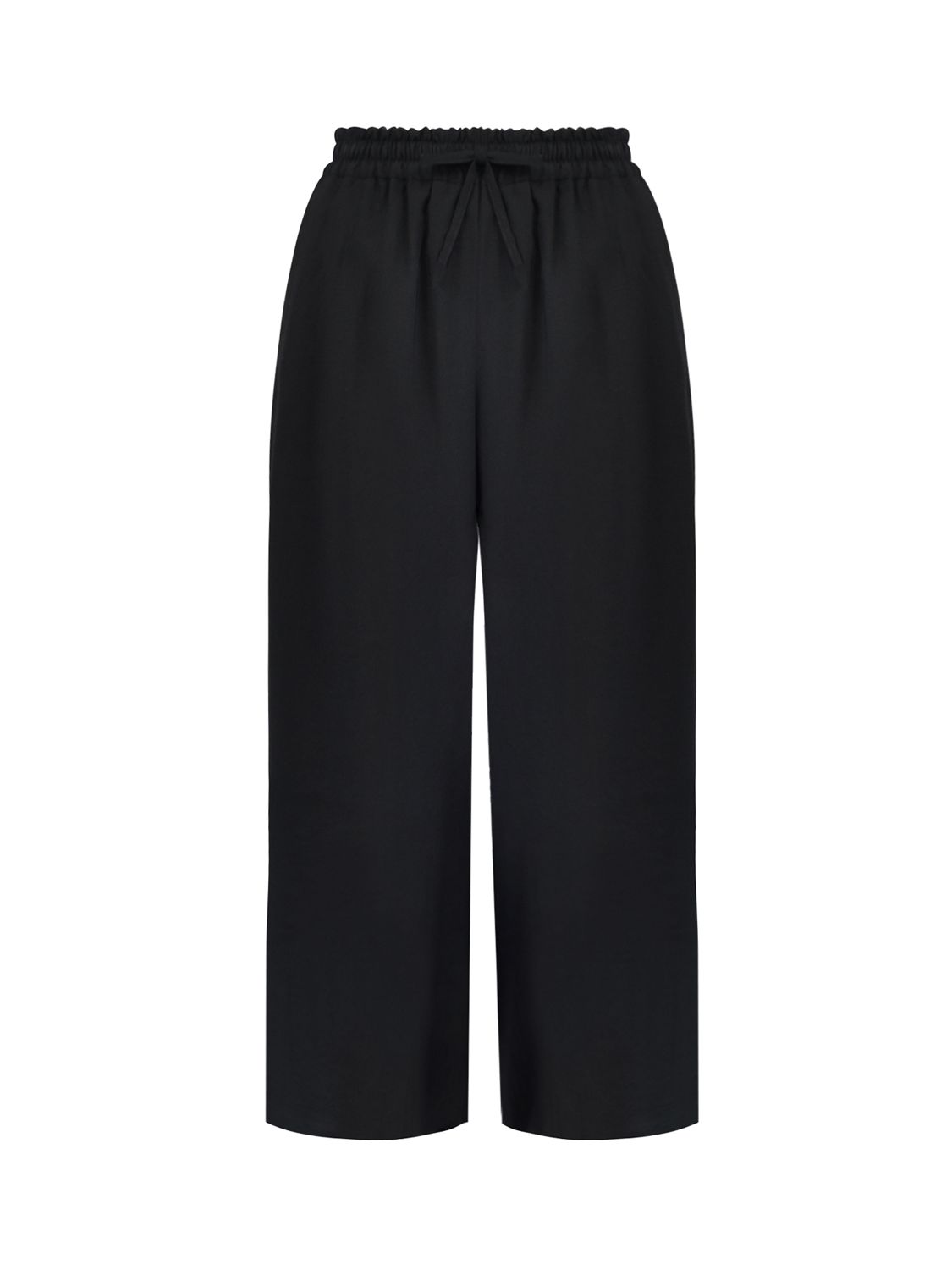 Ro&Zo Pull On Culotte Trousers, Black at John Lewis & Partners