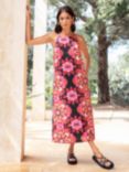 Ro&Zo Moroccan Rose Print Midi Dress, Multi