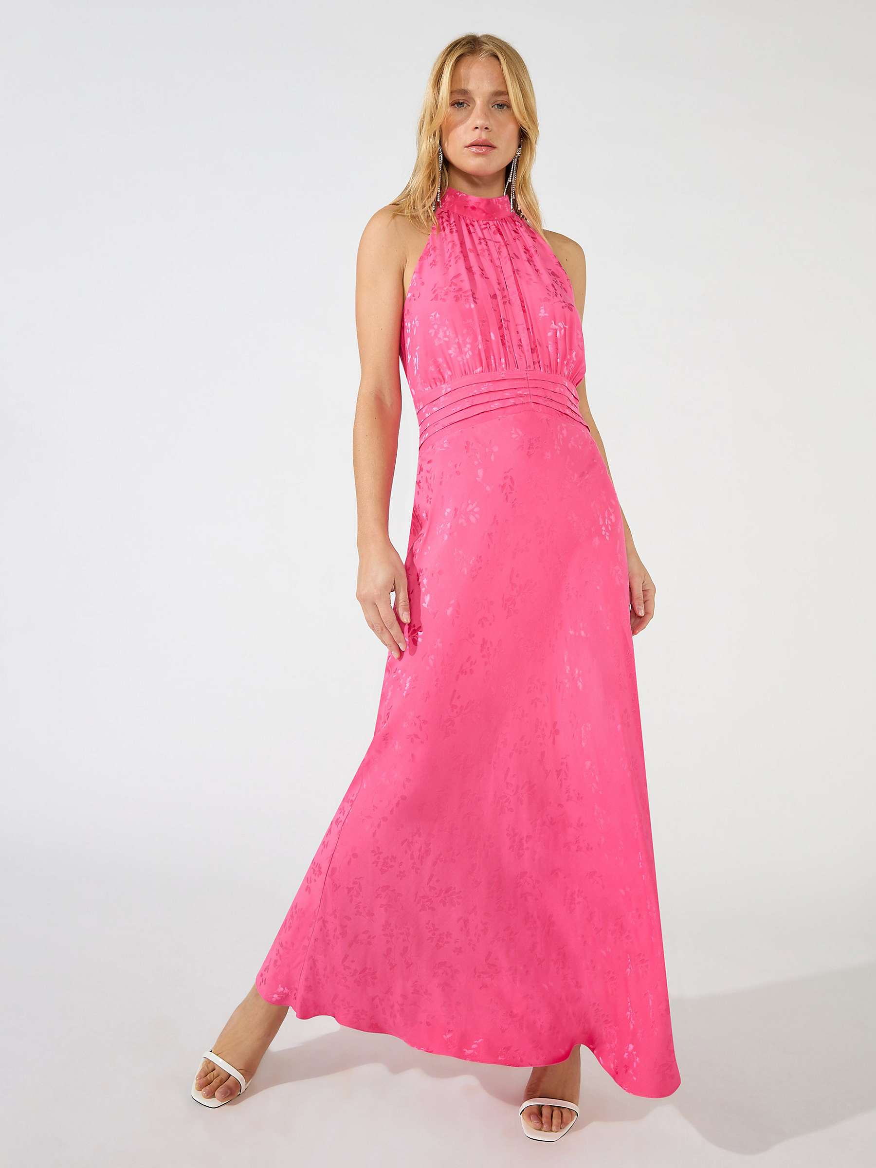 Buy Ro&Zo Camilla Jacquard Satin Keyhole Dress Online at johnlewis.com