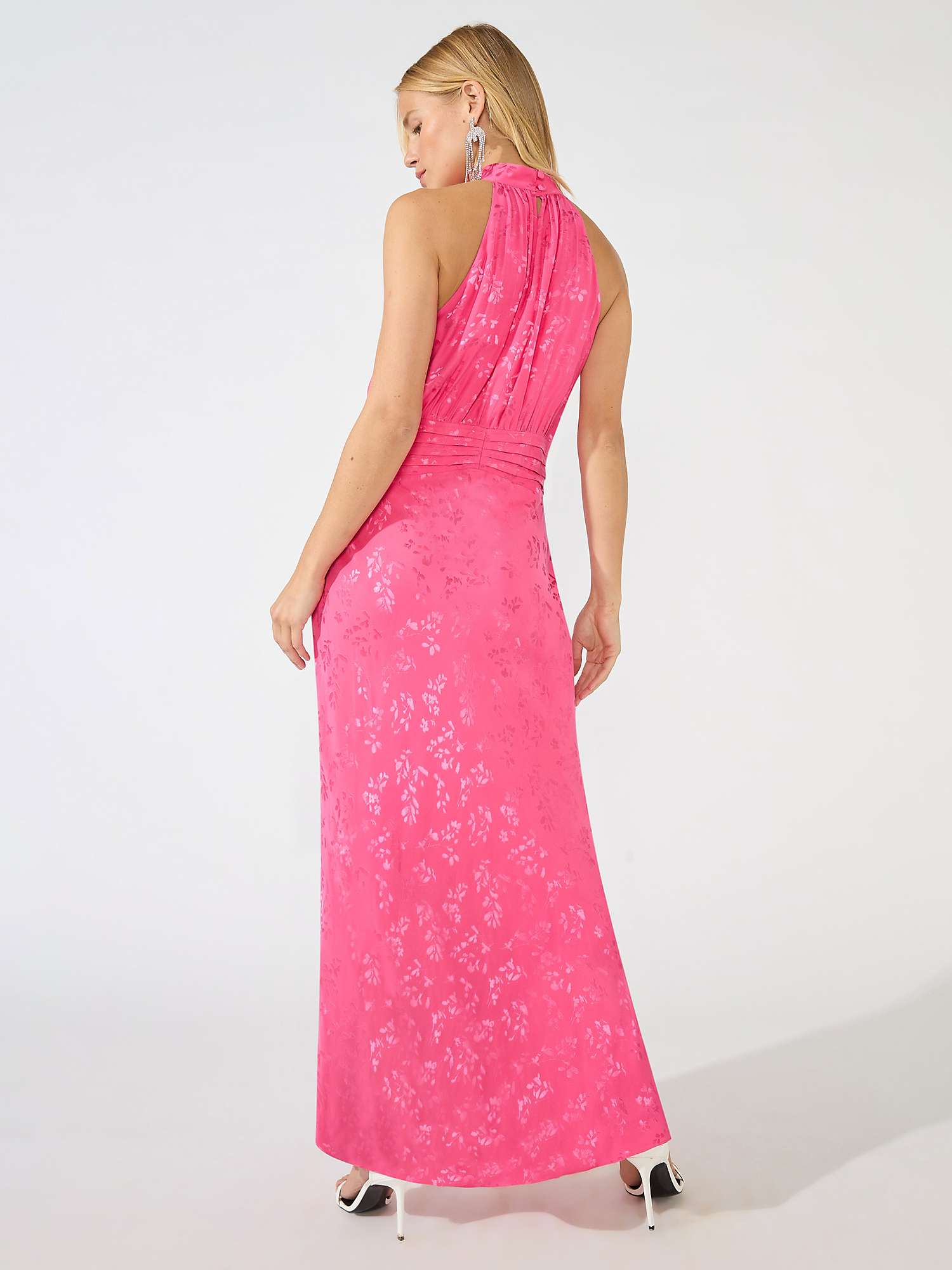 Buy Ro&Zo Camilla Jacquard Satin Keyhole Dress Online at johnlewis.com