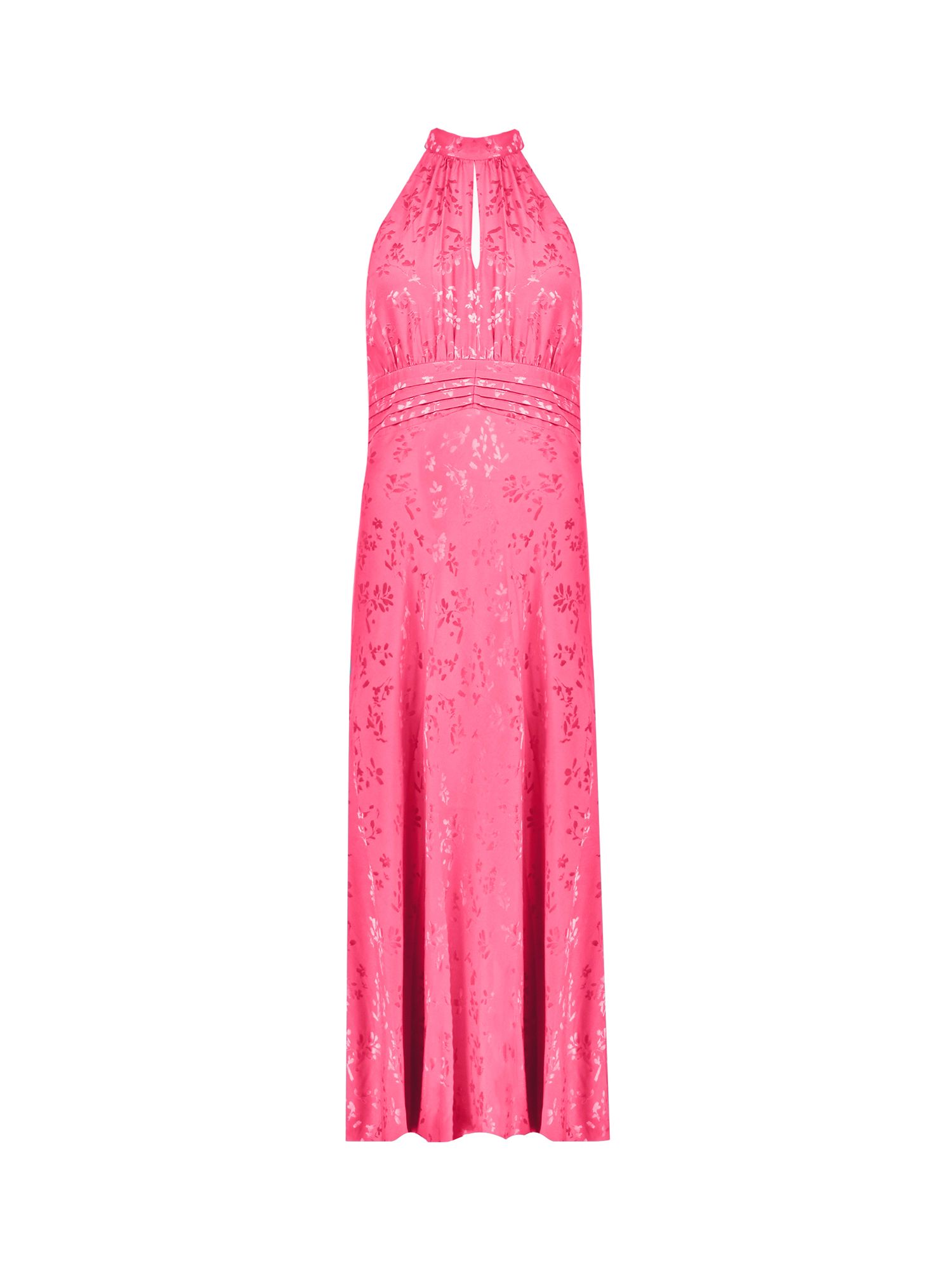 Ro&Zo Camilla Jacquard Satin Keyhole Dress, Pink, 16