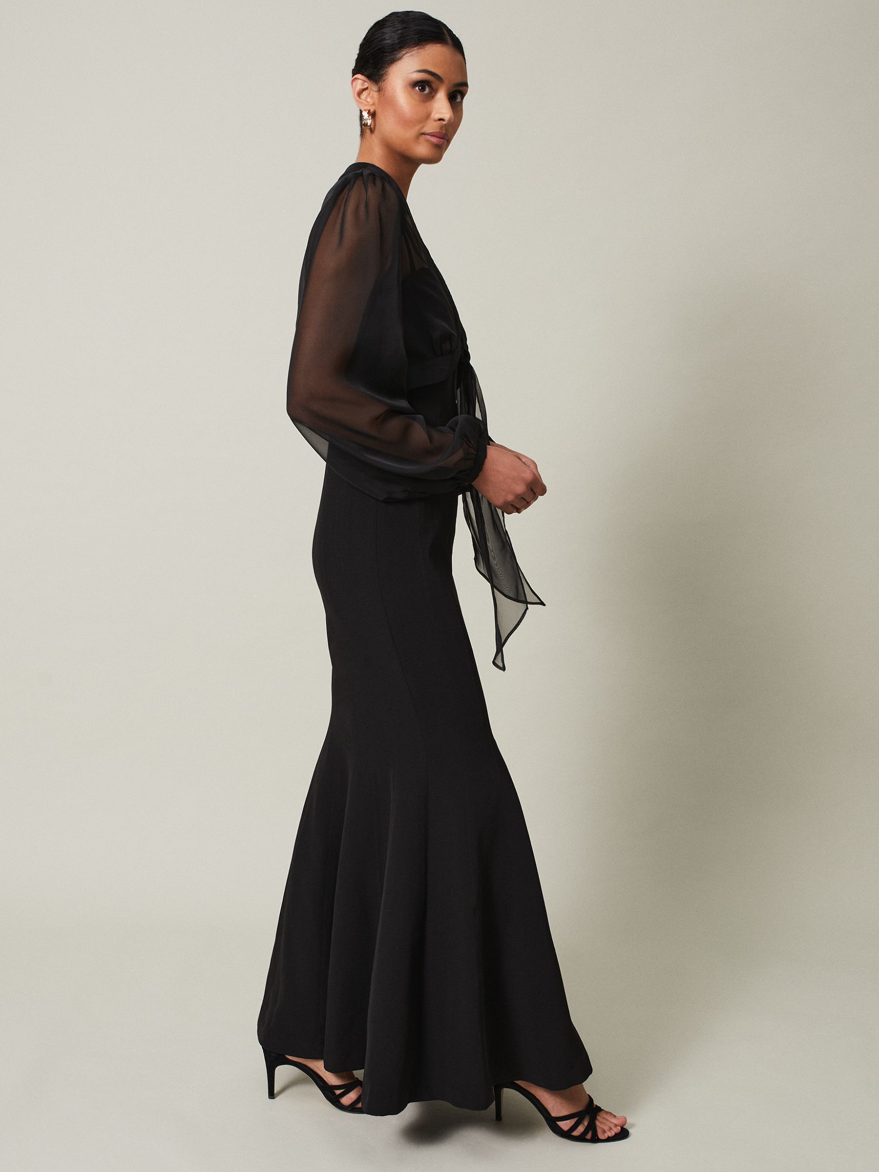 Buy Phase Eight Freesia Maxi Dress, Black Online at johnlewis.com