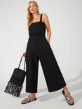 Ro&Zo Strappy Jersey Jumpsuit, Black