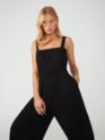 Ro&Zo Strappy Jersey Jumpsuit, Black