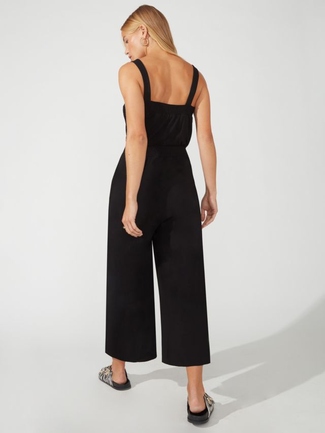 Ro&Zo Strappy Jersey Jumpsuit, Black, 6