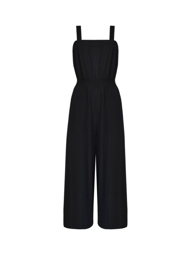 Ro&Zo Strappy Jersey Jumpsuit, Black, 6