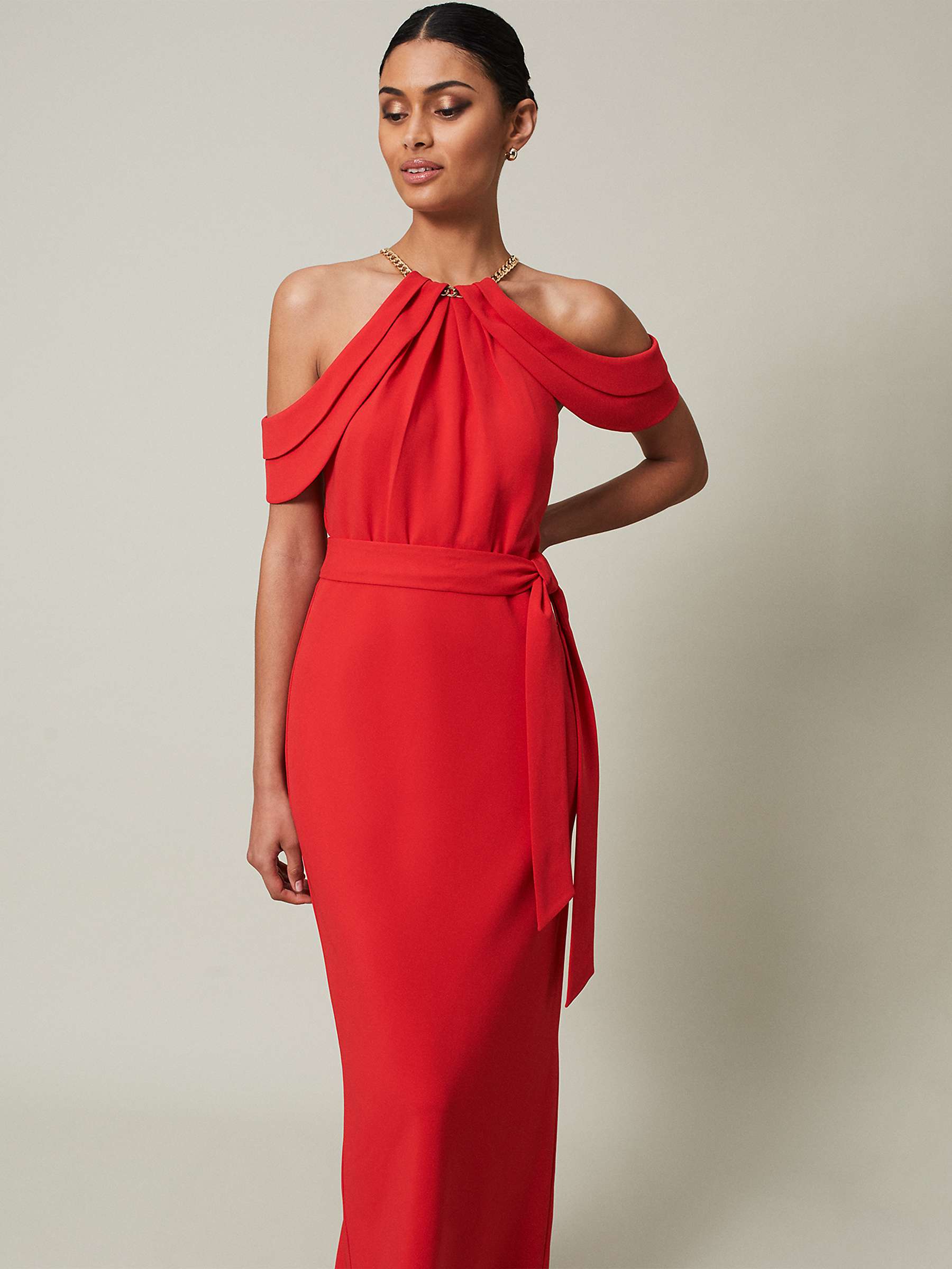 Buy Phase Eight Elaine Maxi Dress, Red Online at johnlewis.com