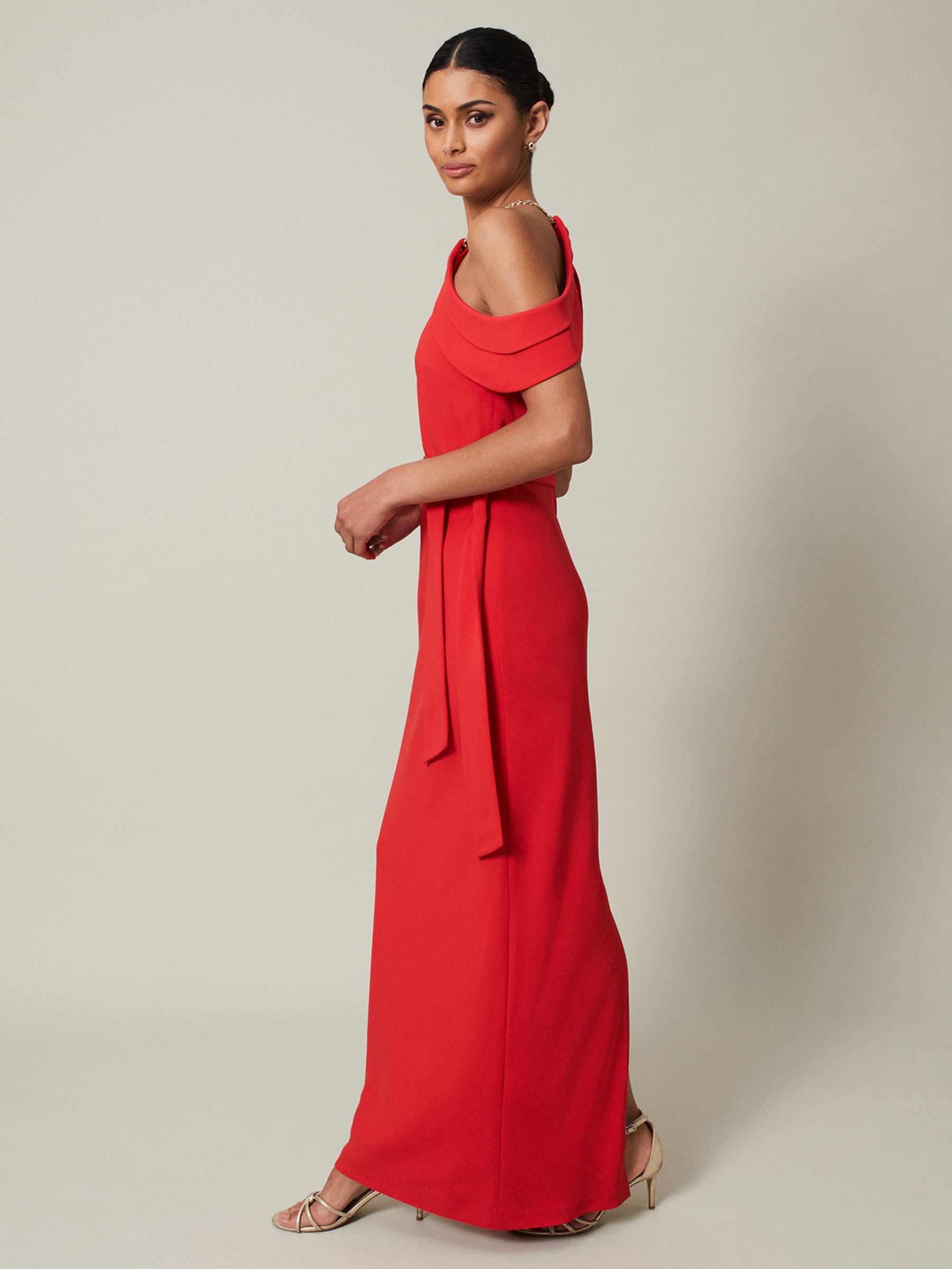 Buy Phase Eight Elaine Maxi Dress, Red Online at johnlewis.com