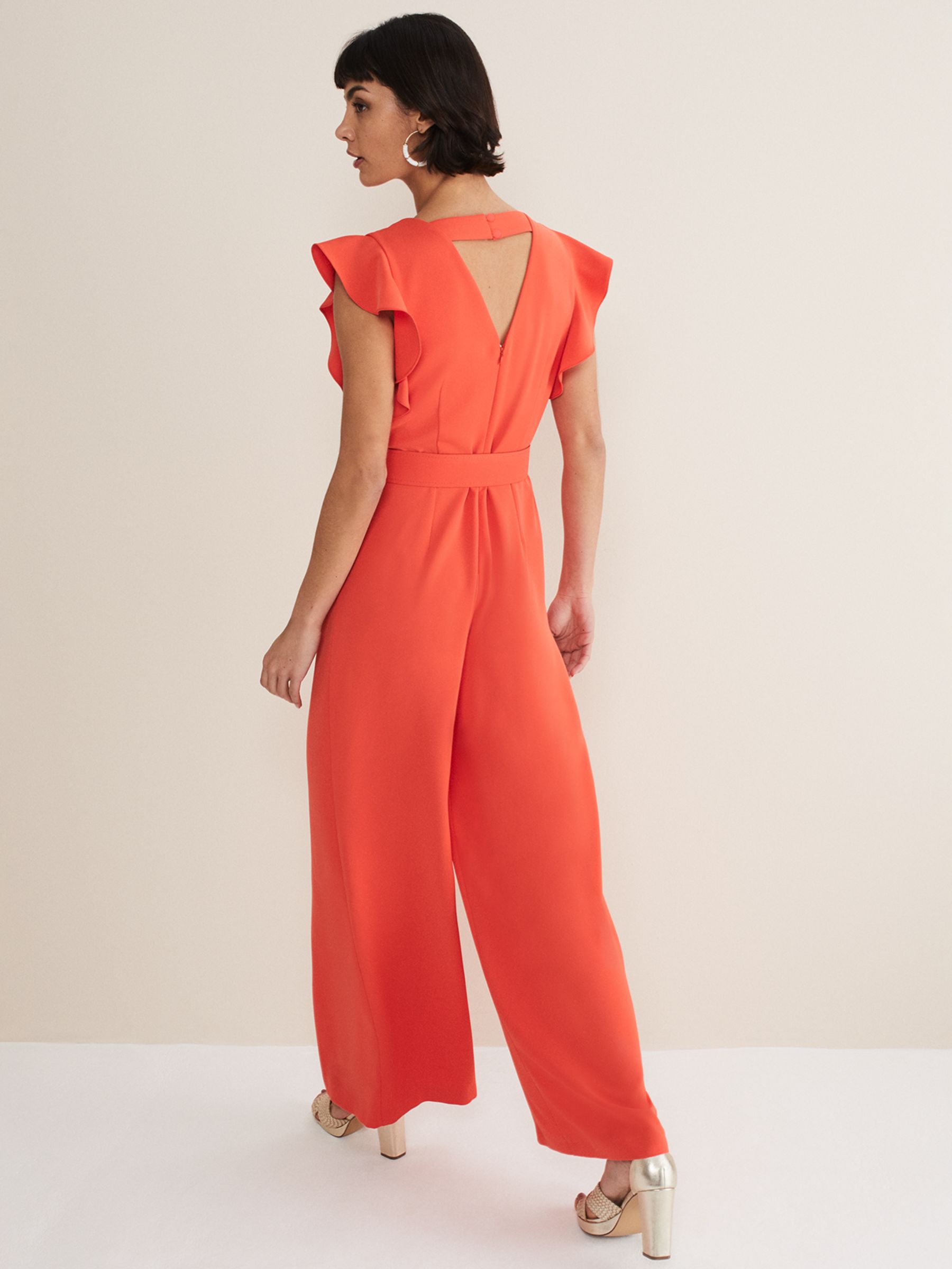 Buy Phase Eight Kallie Jumpsuit, Orange Online at johnlewis.com
