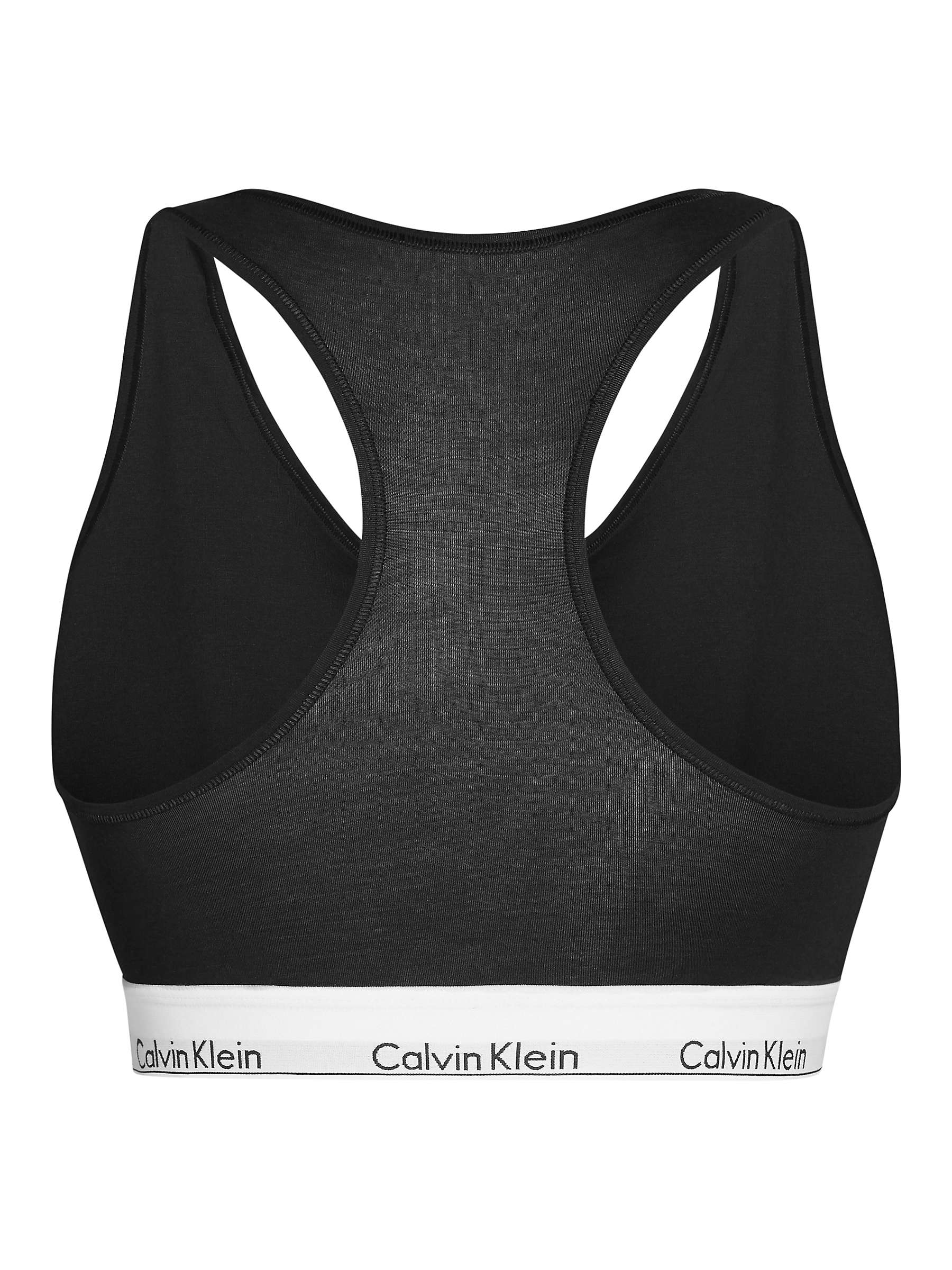 Buy Calvin Klein Modern Cotton Plus Bralette, Black Online at johnlewis.com