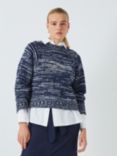 John Lewis Wool Blend Denim Twist Jumper