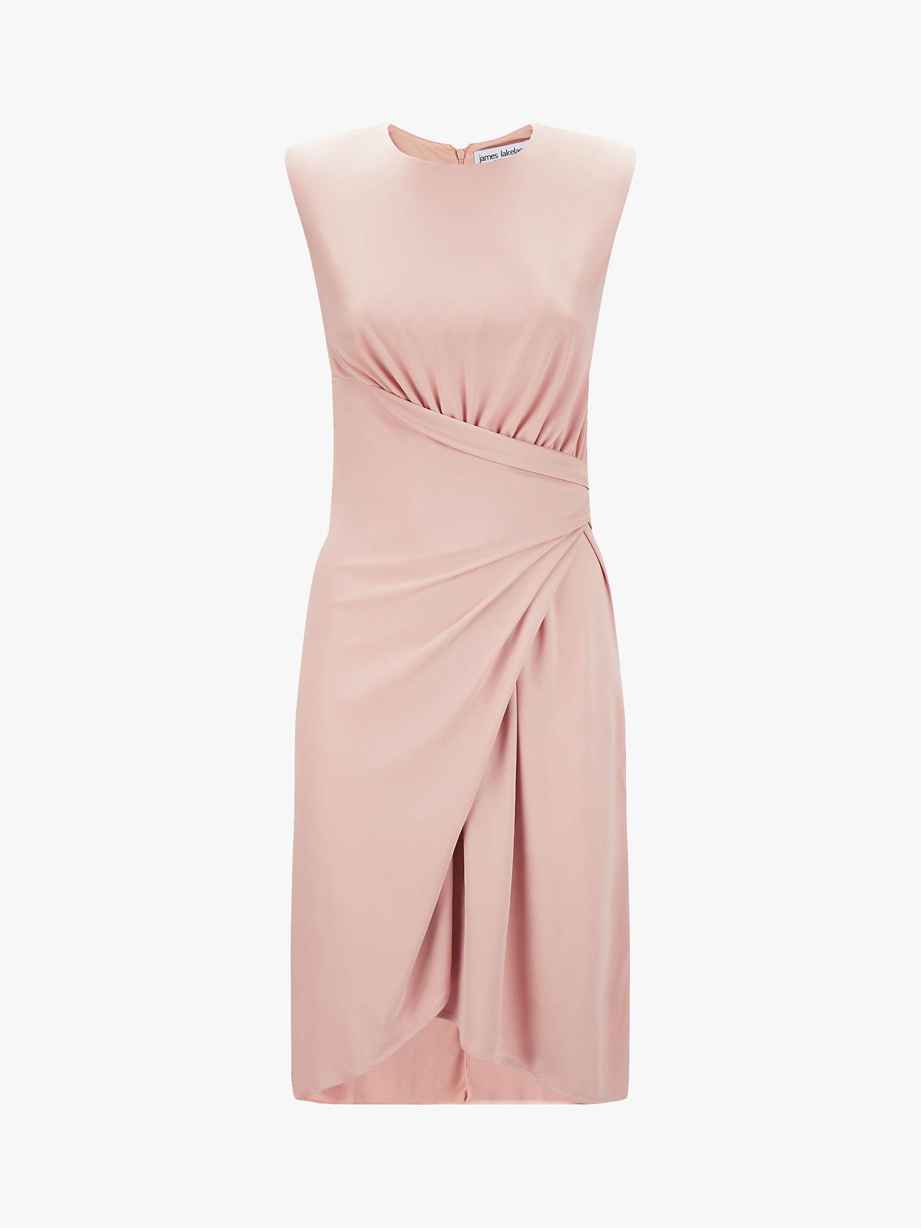 Buy James Lakeland Wrap Sleeveless Dress, Pale Pink Online at johnlewis.com