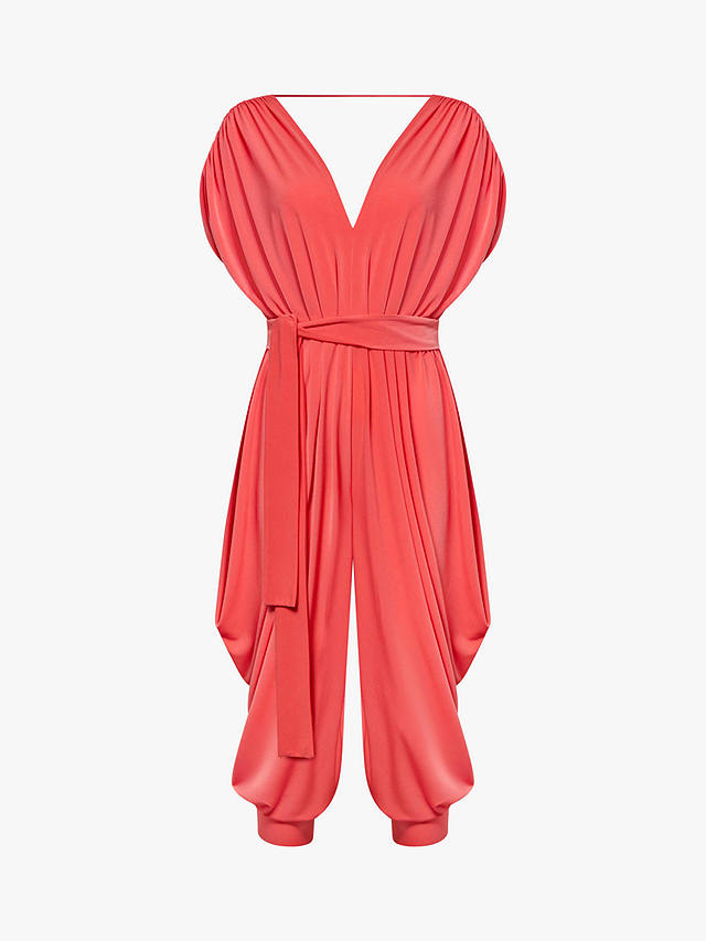 James Lakeland Ruched Jumpsuit, Red