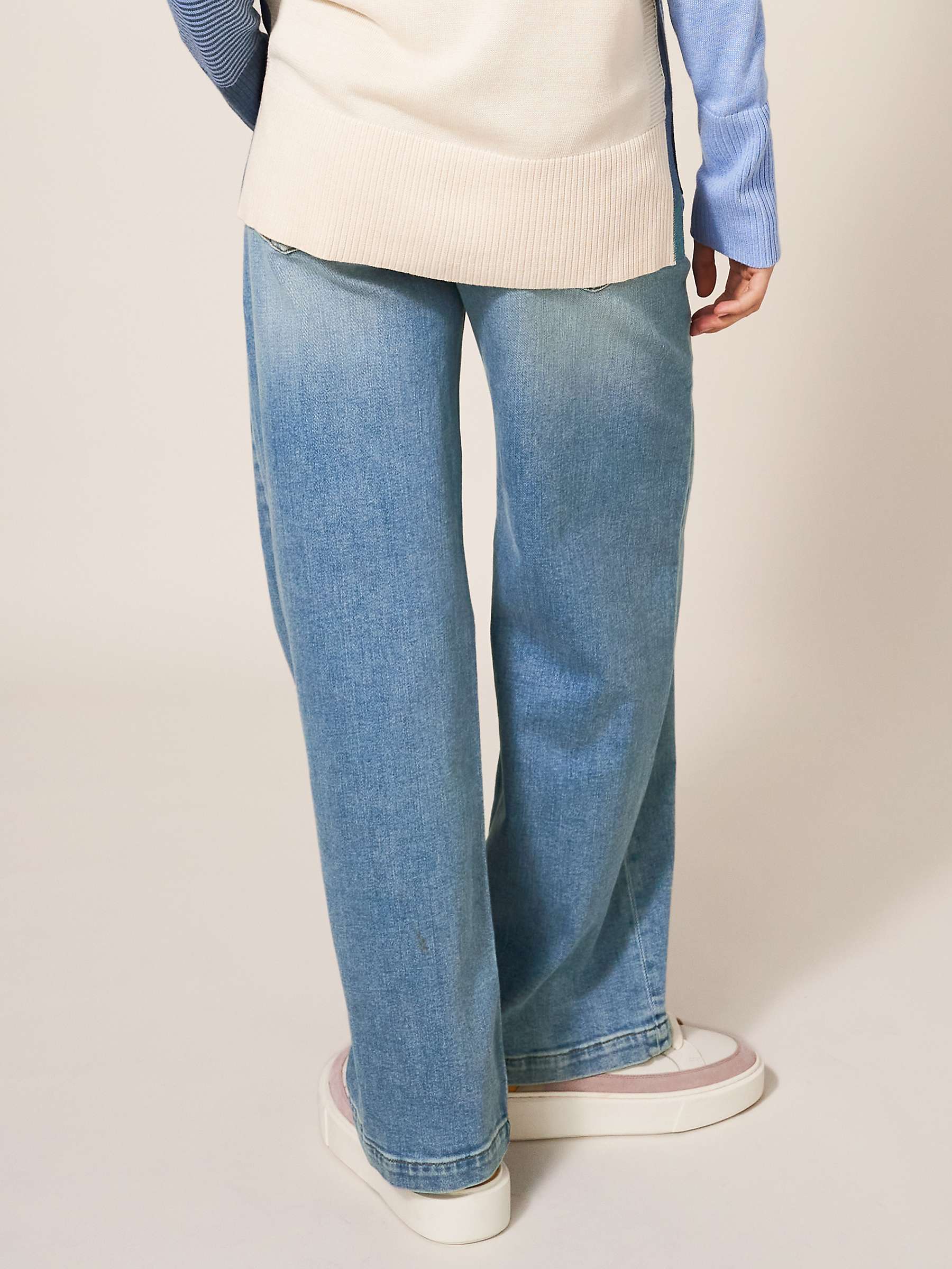 Buy White Stuff Sadie Wide Leg Jeans, Light Denim Online at johnlewis.com