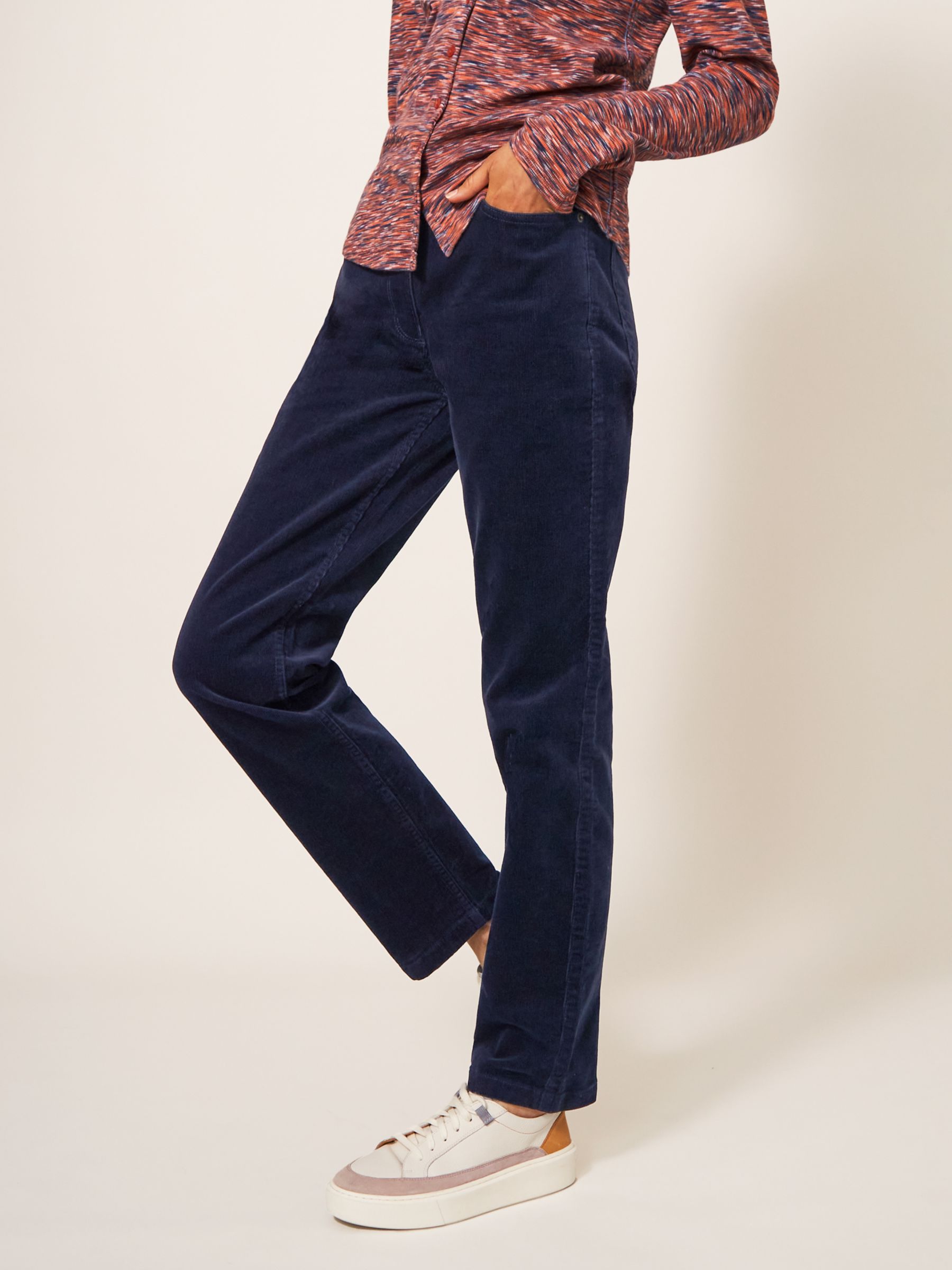Buy White Stuff Brooke Organic Cotton Straight Cord Trousers Online at johnlewis.com