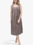 Cyberjammies Lana Geometric Sleeveless Nightdress, Brown