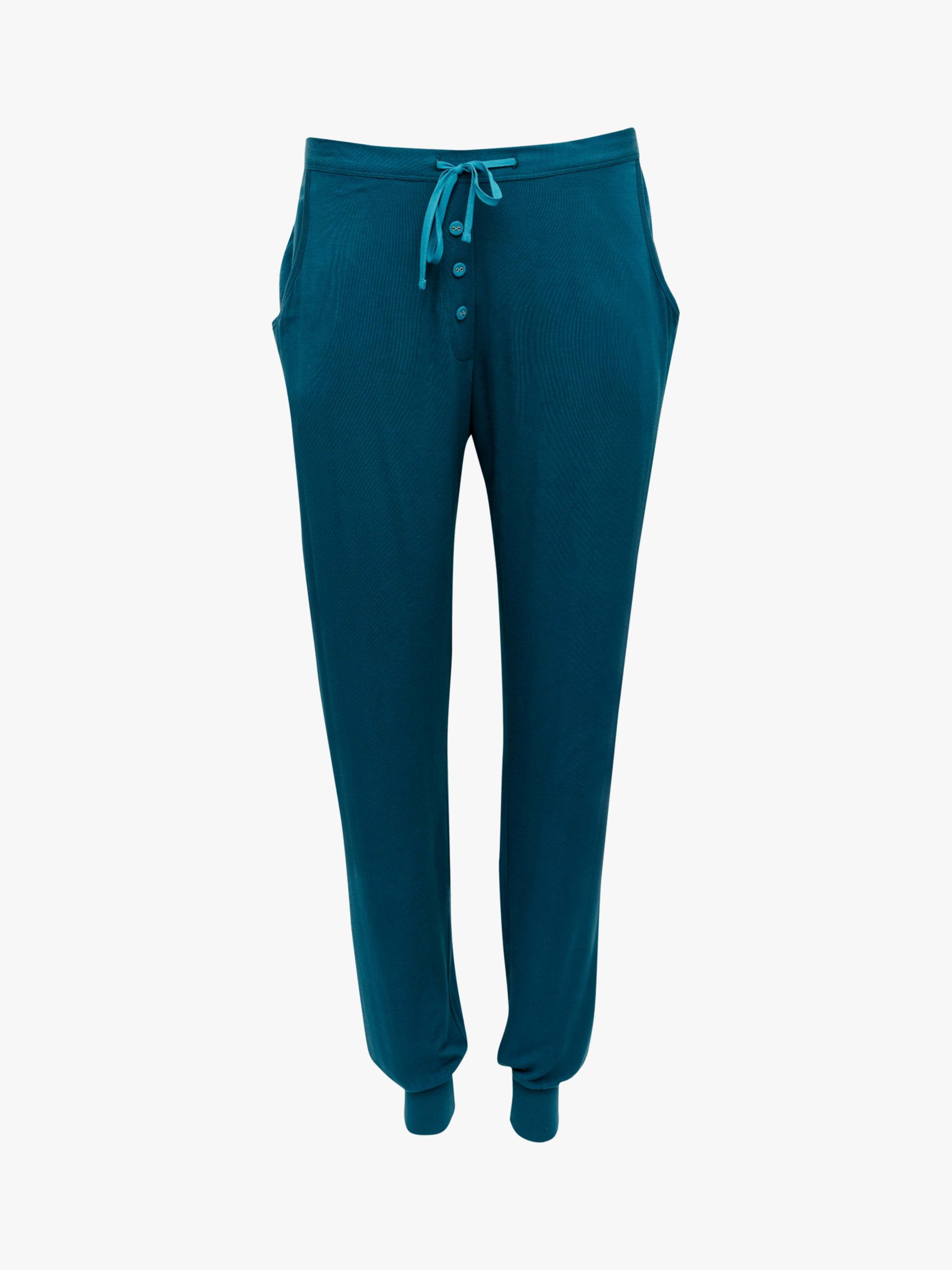 Buy Cyberjammies Maple Knit Plain Pyjama Bottoms, Teal Online at johnlewis.com