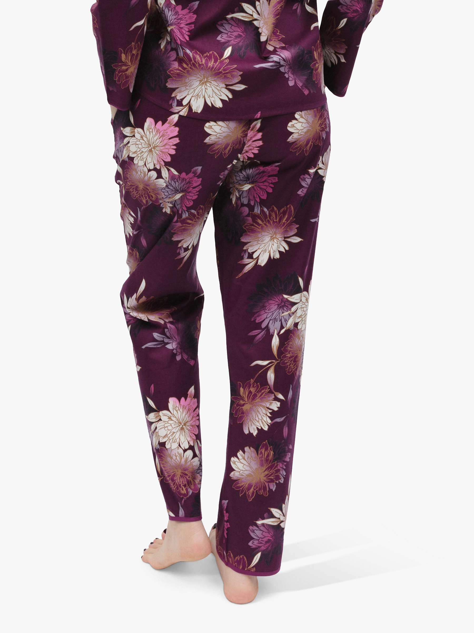 Buy Cyberjammies Magenta Floral Print Pyjama Bottoms, Dark Magenta Online at johnlewis.com