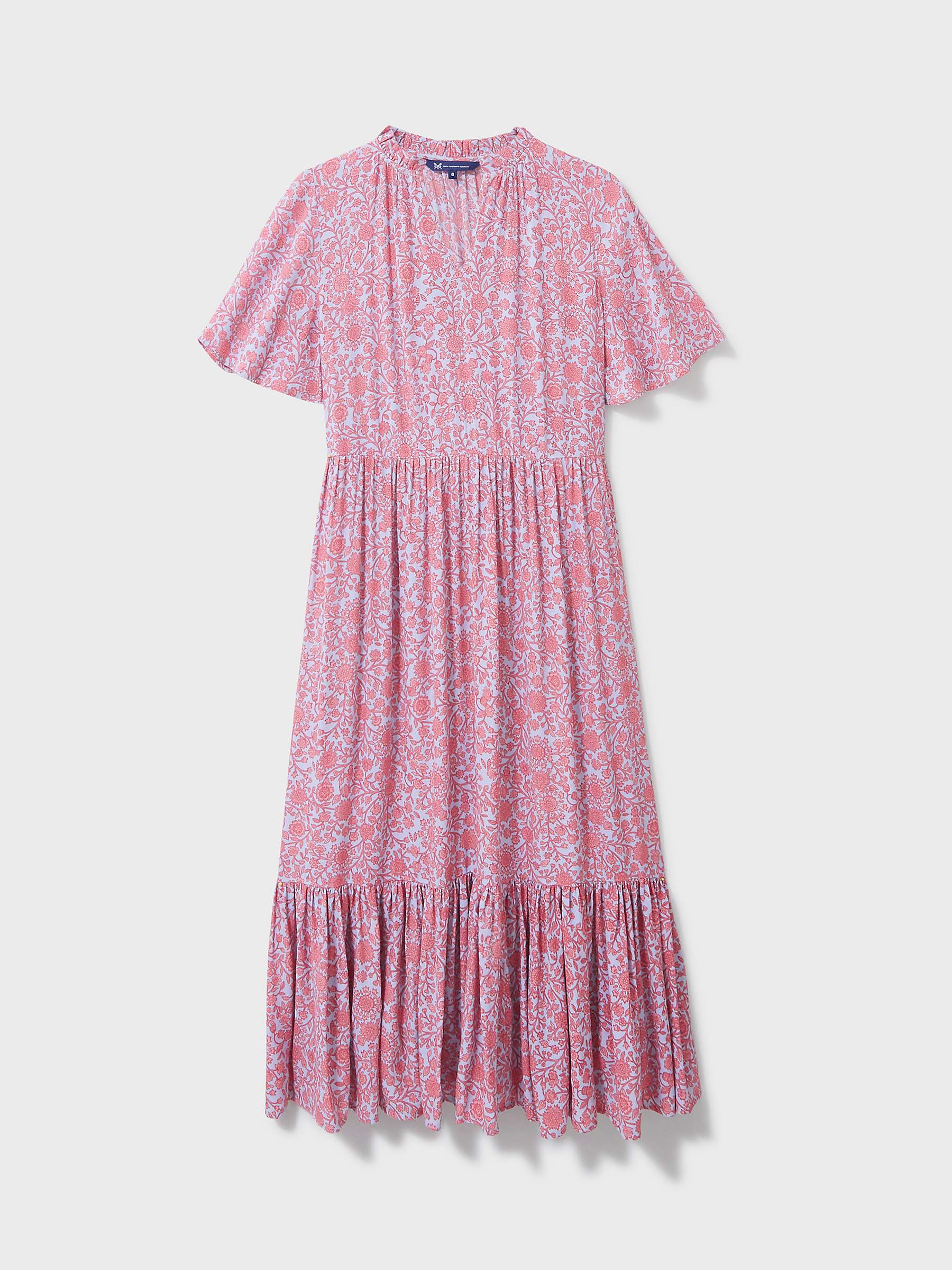 Buy Crew Clothing Eva Floral Bloom Dress, Multi/Pink Online at johnlewis.com