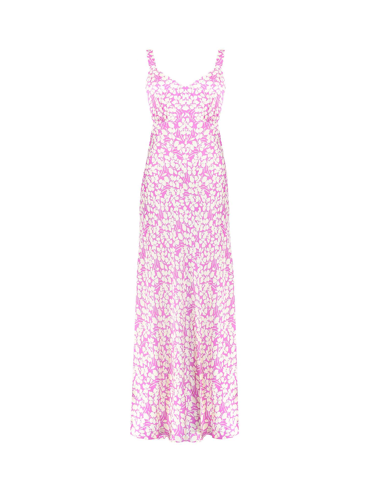 Buy Ro&Zo Petite Floral Bias Cut Maxi Dress, Pink Multi Online at johnlewis.com