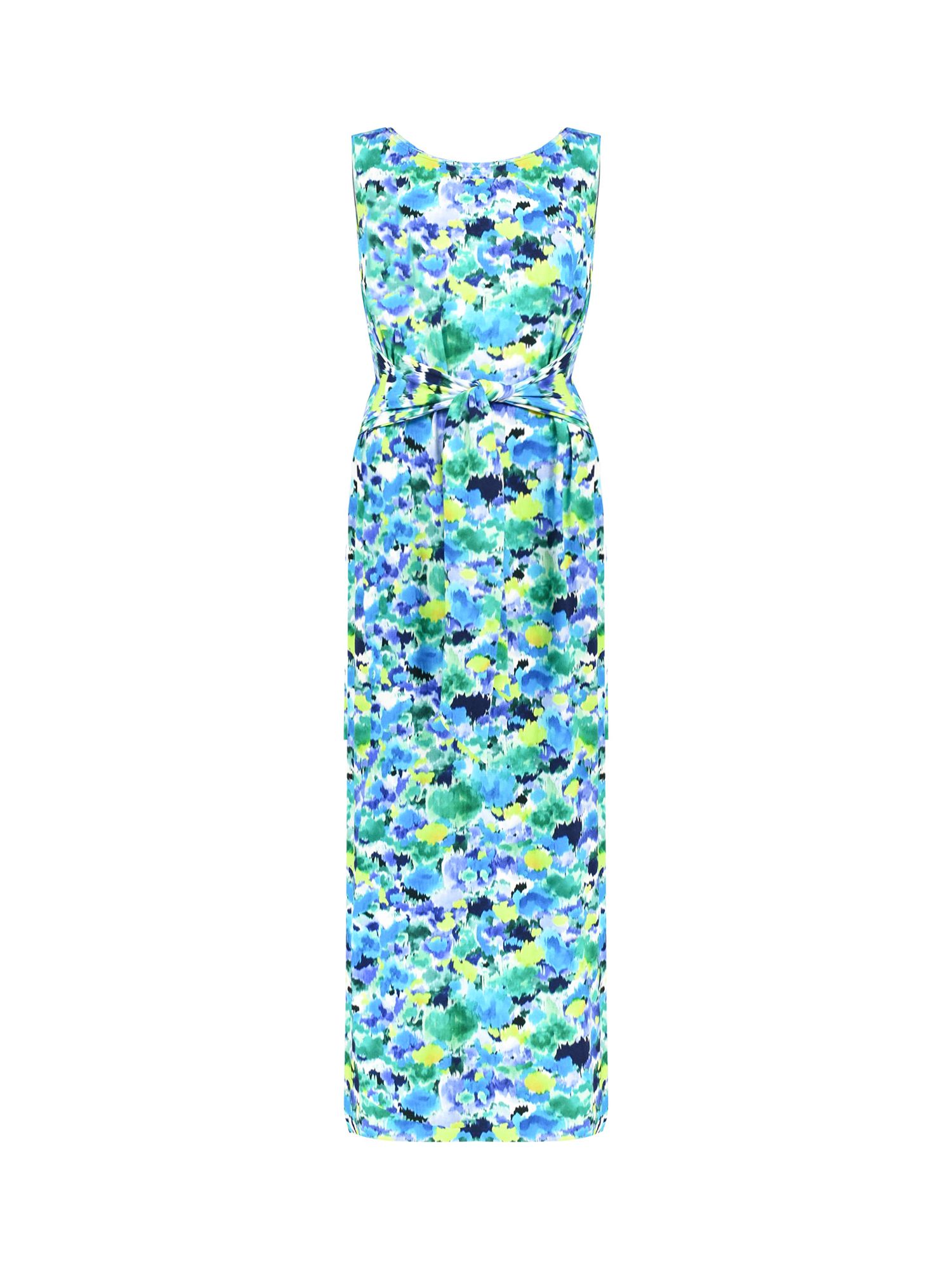 Ro&Zo Abstract Print Jersey Maxi Dress, Blue at John Lewis & Partners