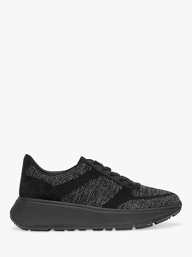 FitFlop F-Mode Knitted Trainers, All Black