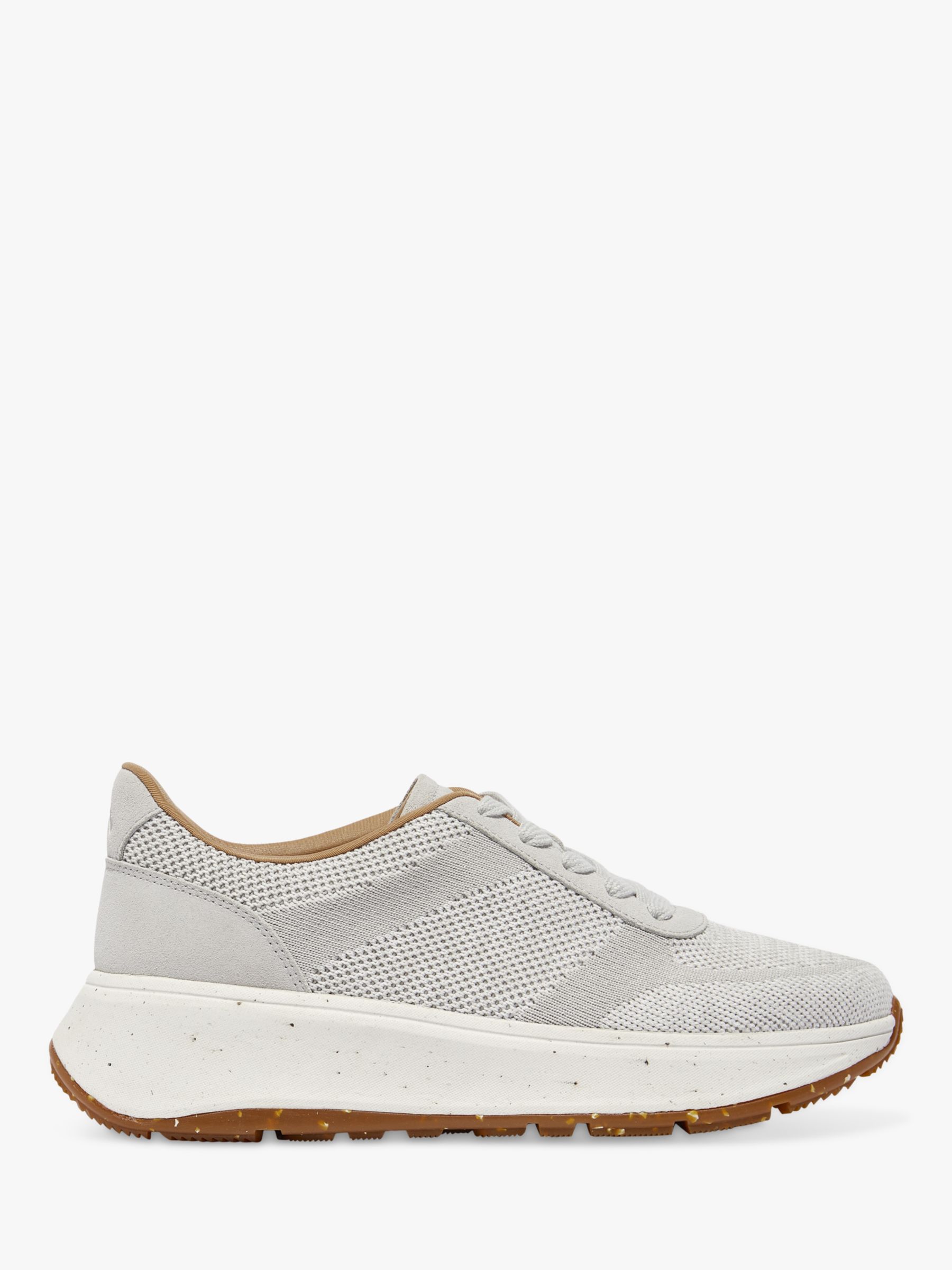 FitFlop F-Mode Knitted Trainers, Tiptoe Grey at John Lewis & Partners