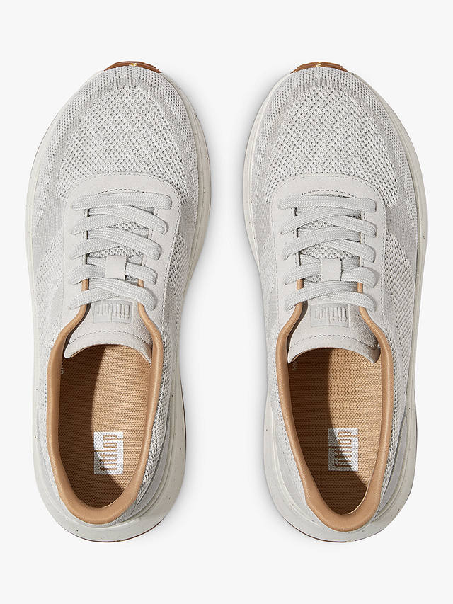FitFlop F-Mode Knitted Trainers, Tiptoe Grey