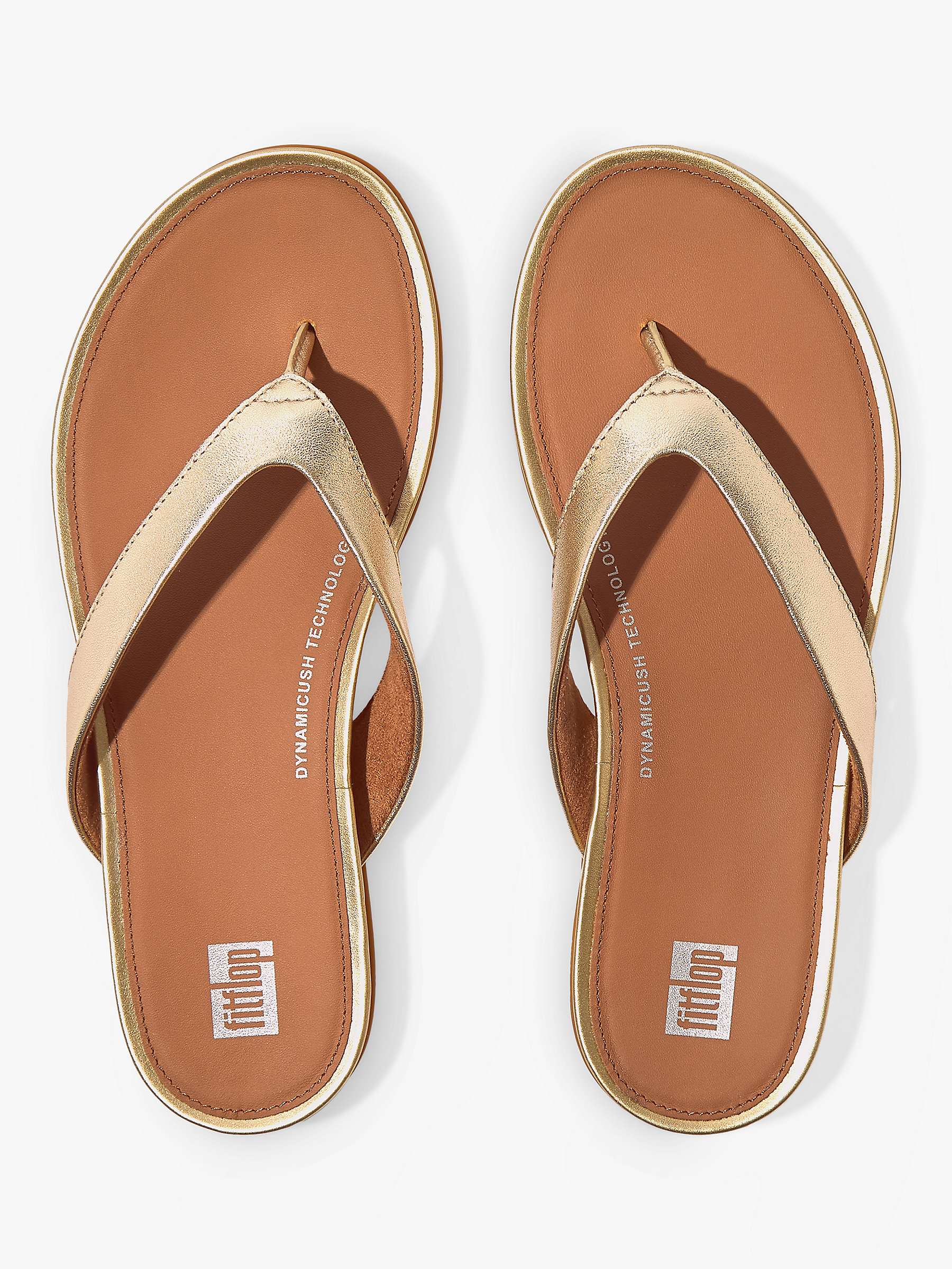 Buy FitFlop Gracie Leather Flip Flops Online at johnlewis.com