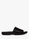 FitFlop Gracie Leather Sliders, All Black