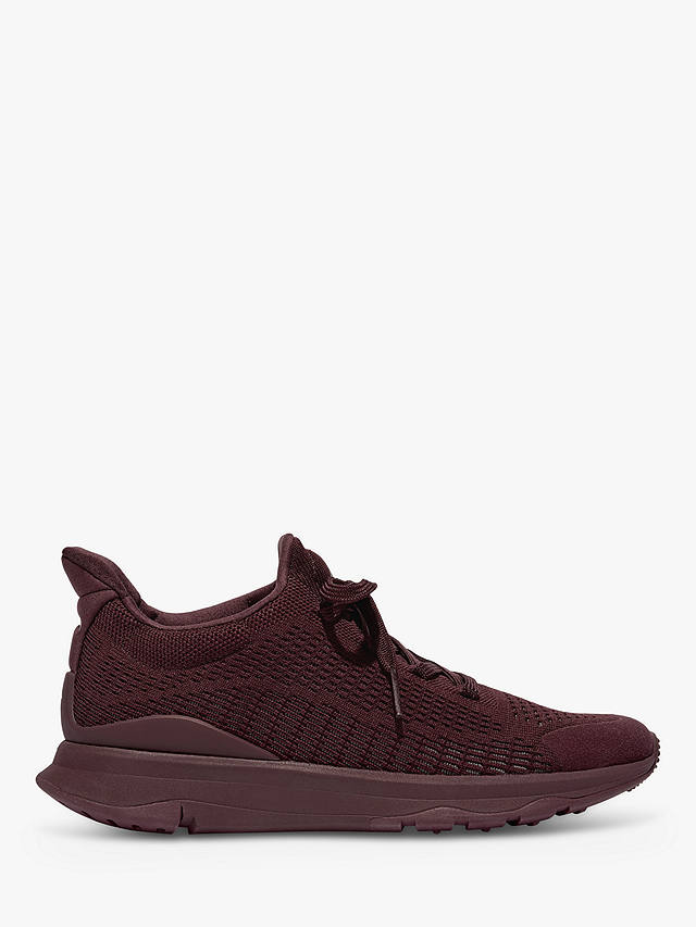 FitFlop Vitmain Knitted Trainers, Raisin Purple