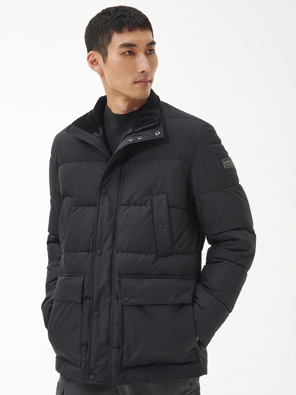 Barbour International Rowland Quilted Jacket, Black