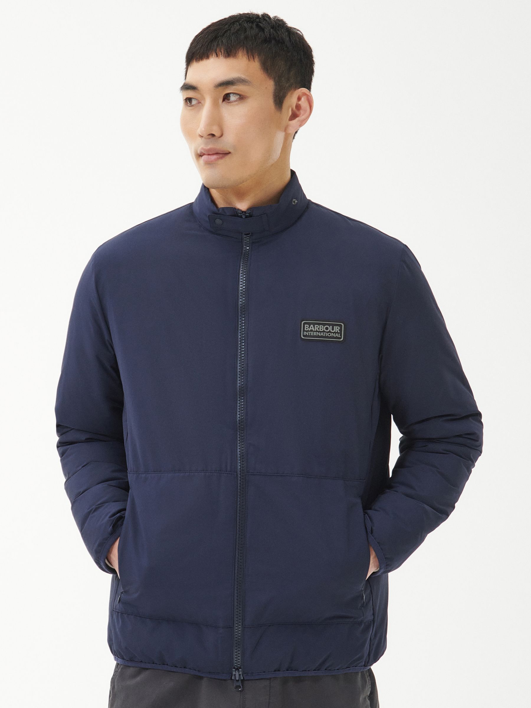 Barbour International Station Quilted Jacket, Night Sky
