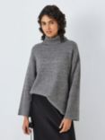 AND/OR Lucy Metallic Thread Roll Neck Jumper