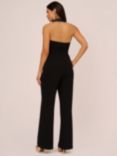 Aidan by Adrianna Papell Tuxedo Crepe Jumpsuit, Black