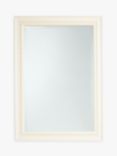 John Lewis Exeter Rectangular Wood Frame Wall Mirror, Cream