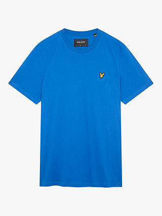 Lyle & Scott Cotton Logo T-Shirt, Bright Blue