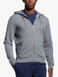 Lyle & Scott Zip Through Hoodie, Grey Marl