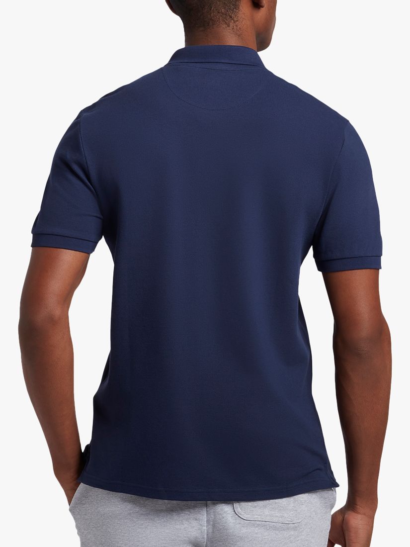 Lyle & Scott Short Sleeve Polo Shirt, Navy, XS