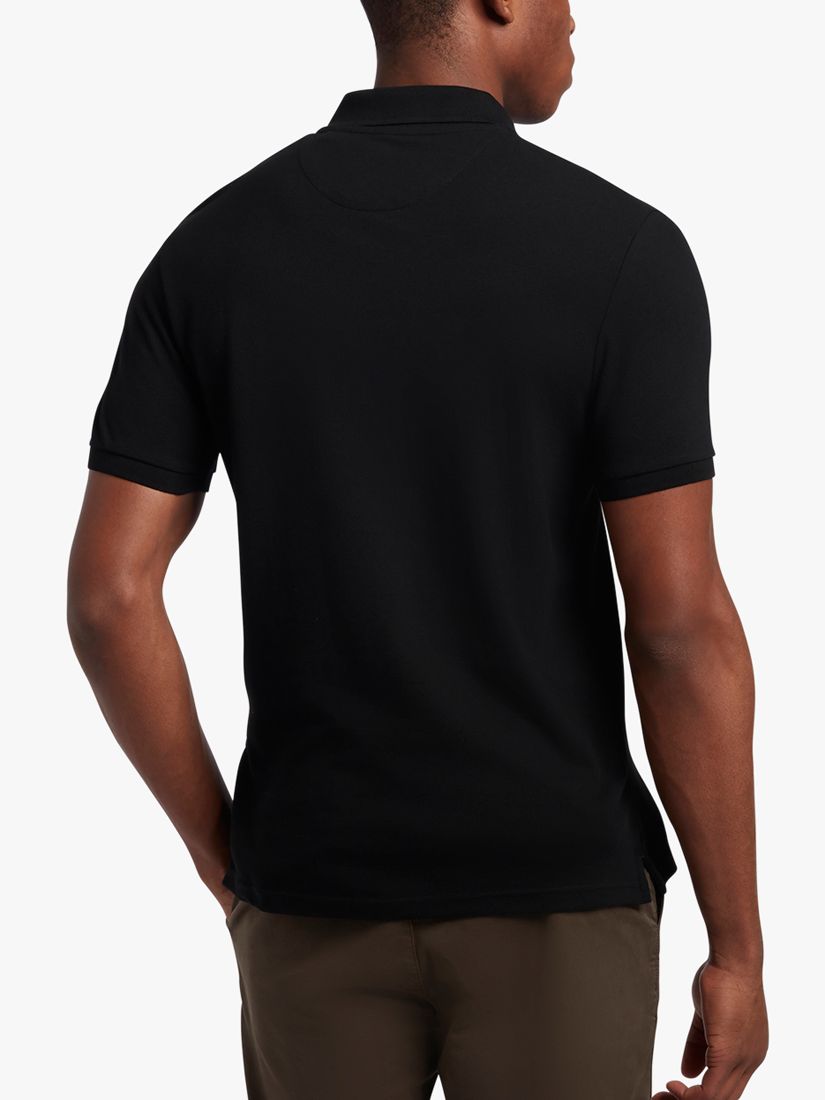 Lyle & Scott Short Sleeve Polo Shirt, Jet Black at John Lewis & Partners