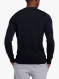 Lyle & Scott Crew Neck Merino Wool Blend Jumper, Dark Navy