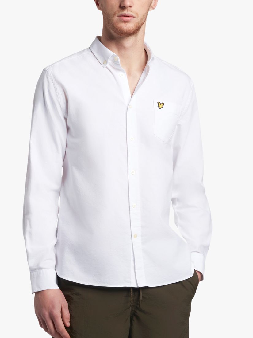 Lyle & Scott Regular Fit Oxford Shirt, White, L