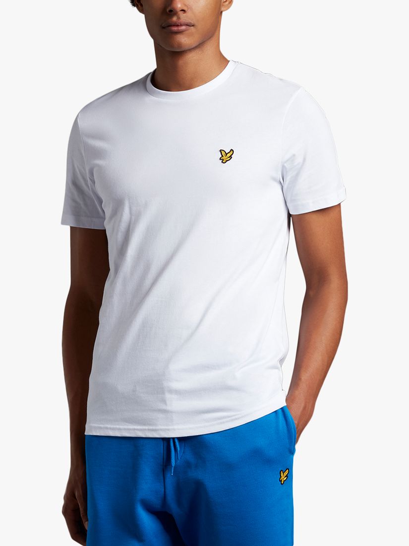 Lyle & Scott Cotton Logo T-Shirt, White, L