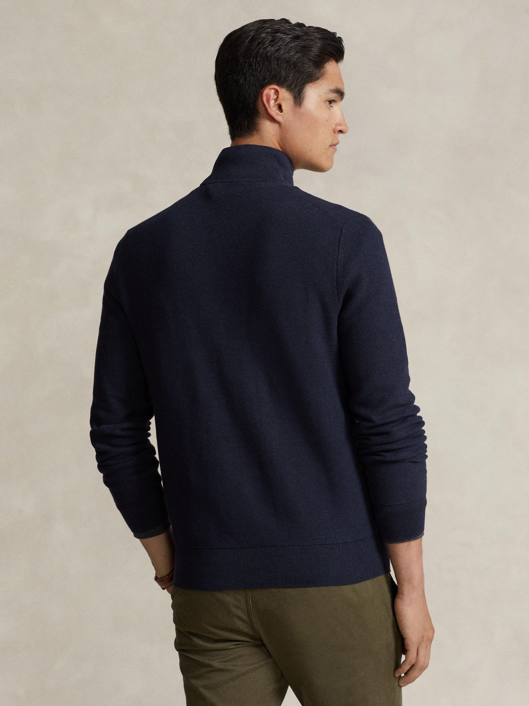 Buy Polo Ralph Lauren Long Sleeve Half Zip Pullover Jumper Online at johnlewis.com