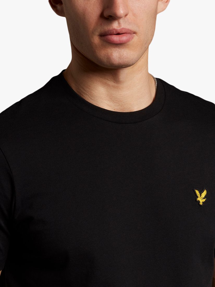 Lyle & Scott Cotton Logo T-Shirt, Jet Black, XS